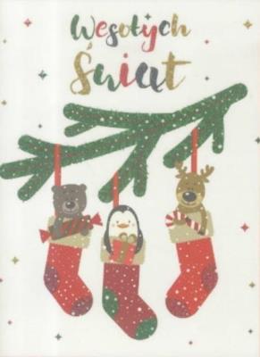 Opakowanie Karnet B6 Boże Narodzenie - Zwierzątka