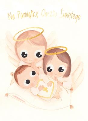 Okładka książki Karnet B6 Chrzest aniołki 2