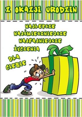 Opakowanie Karnet Young B6 + koperta wzór nr 014 Urodziny