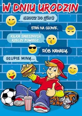 Opakowanie Karnet Young B6 + koperta wzór nr 023 Urodziny