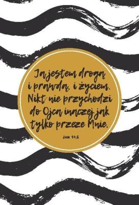 Opakowanie Kartka składana Ja jestem drogą złocona