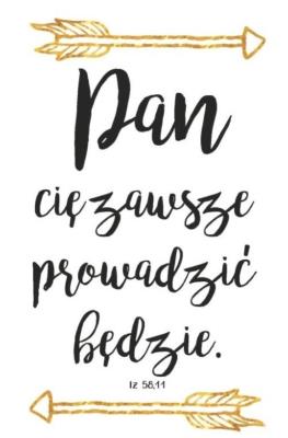 Opakowanie Kartka składana Pan cię zawsze prowadzi tekst