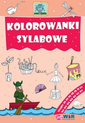 Okładka książki Kolorowanki sylabowe - Sylaby ze spółgłoskami F i W