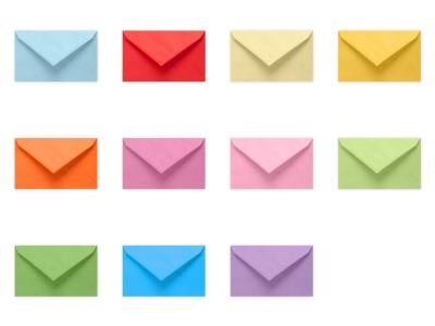 Opakowanie Koperta kolorowa 12x19,5cm 6szt ARGUS