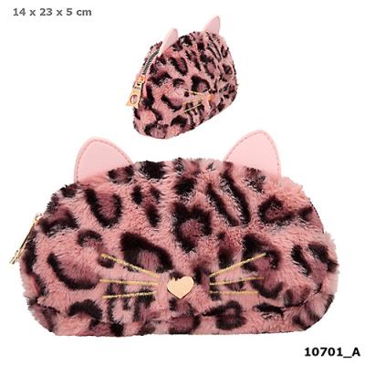 Opakowanie KOSMETYCZKA SASZETKA Z KOCIMI USZAMI TOP MODEL PLUSZOWA 10701A
