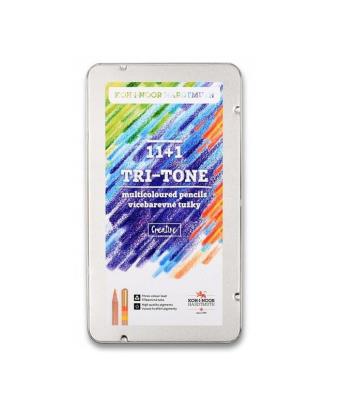 Opakowanie Kredki Tri-Tone Trójkolorowe 11+1 kolorów
