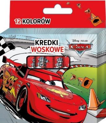 Opakowanie Kredki woskowe 12 kolorów Cars