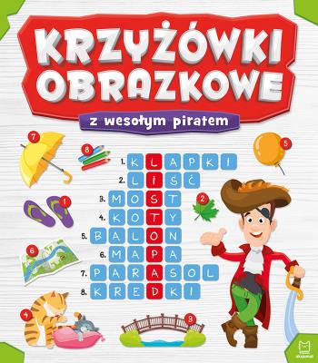 Okładka książki Krzyżówki obrazkowe z wesołym piratem