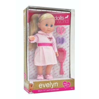 Lalka Evelyn 30cm. Wydawca: Dolls World. SmakLiter.pl Opakowanie Lalka Evelyn 30cm