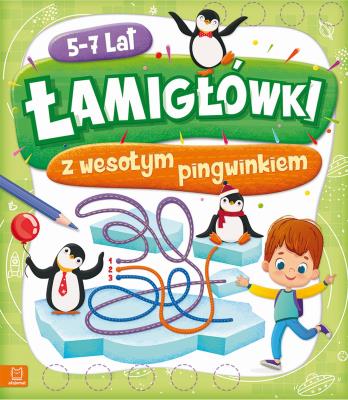 Łamigłówki z wesołym pingwinkiem 5-7 lat. Autor: Opracowanie zbiorowe. SmakLiter.pl Okładka książki Łamigłówki z wesołym pingwinkiem 5-7 lat