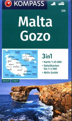 Okładka książki Malta Gozo 3in1 mapa turystyczna 1:25 000