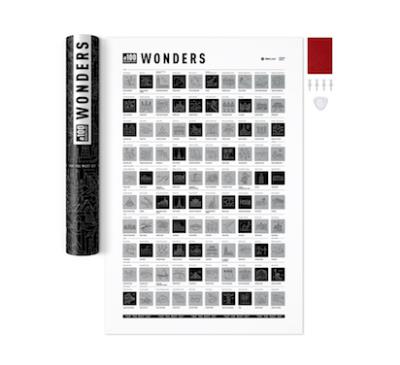 Opakowanie MAPA ZDRAPKA 100 BUCKETLIST WONDERS EDITION