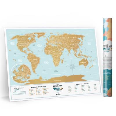 Opakowanie MAPA ZDRAPKA LAGOON WORLD EN