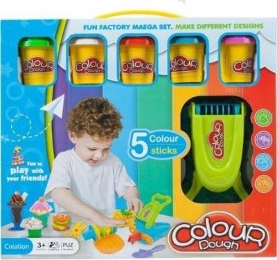 Opakowanie Masa plastyczna z akcesoriami 5 kolorów