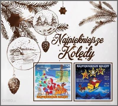 Najpiękniejsze kolędy 2CD. Autor:   Praca zbiorowa. SmakLiter.pl Okładka książki Najpiękniejsze kolędy 2CD