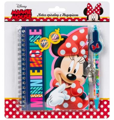 Notes spiralny z długopisem Minnie 23. Wydawca: Derform. SmakLiter.pl Opakowanie Notes spiralny z długopisem Minnie 23