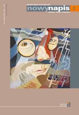 Okładka książki Nowy Napis Liryka epika dramat 3/2019 / Instytut Literatury
