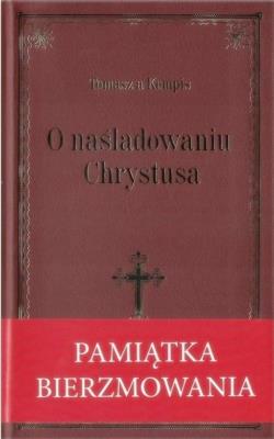O naśladowaniu Chrystusa (bordo, obwoluta). Autor: Tomasz Kempis. SmakLiter.pl Okładka książki O naśladowaniu Chrystusa (bordo, obwoluta)