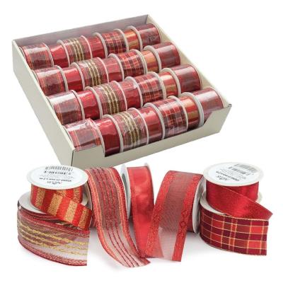 Opakowanie Ozdobna wstążka 2,5cmx2m czerwona ARGUS