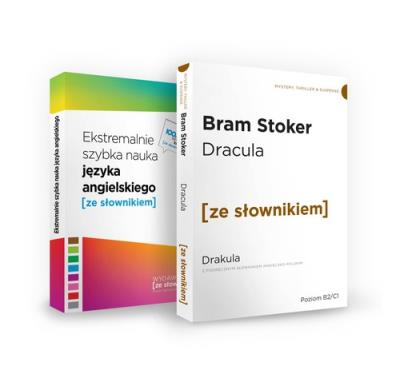 Pakiet Dracula i Ekstremalnie szybka nauka języka angielskiego. Autor: Opracowanie zbiorowe. SmakLiter.pl Okładka książki Pakiet Dracula i Ekstremalnie szybka nauka języka angielskiego