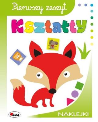 Pierwszy zeszyt Kształty. Autor: Jolanta Czarnecka. SmakLiter.pl Okładka książki Pierwszy zeszyt Kształty