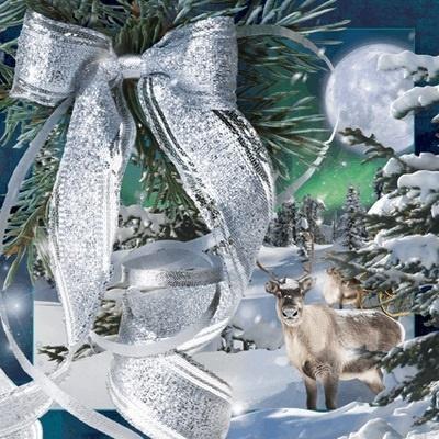 Opakowanie Pocztówka 3D Kokarda Boże Narodzenie