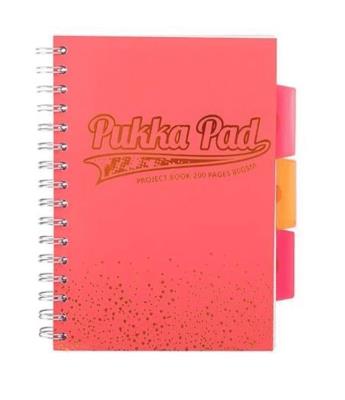 Project Book blush coral B5 kratka (3szt) PUKKA. Wydawca: Pukka Pads. SmakLiter.pl Opakowanie Project Book blush coral B5 kratka (3szt) PUKKA