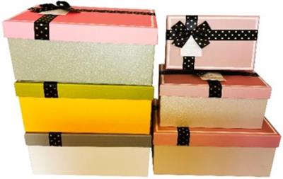 Opakowanie Pudełko White Stripe prostokąt zielone S ROZETTE