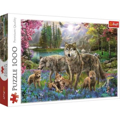 Puzzle 1000 Wilcza rodzina TREFL. Wydawca: Trefl. SmakLiter.pl Opakowanie Puzzle 1000 Wilcza rodzina TREFL