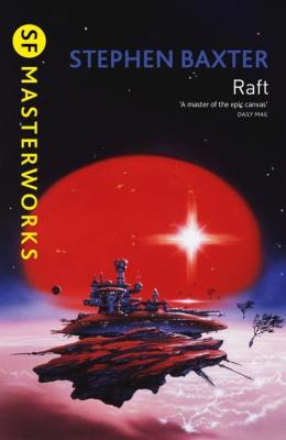 Raft. Autor: Stephen Baxter. SmakLiter.pl Okładka książki Raft