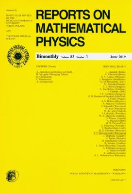 Opakowanie Reports on Mathematical Physics 83/3/2019
