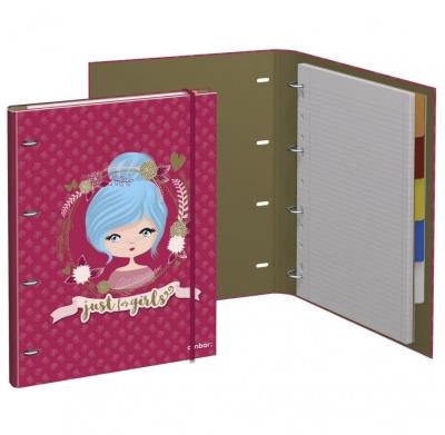 Opakowanie Segregator A4/4R/C z wkładem Just 4 Girls AMBAR