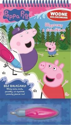 Świnka Peppa. Wodne kolorowanie T.4. Autor: Opracowanie zbiorowe. SmakLiter.pl Okładka książki Świnka Peppa. Wodne kolorowanie T.4
