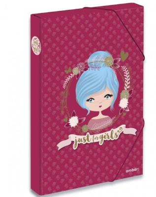Opakowanie Teczka Box A4 na gumkę Just 4 Girls AM19045