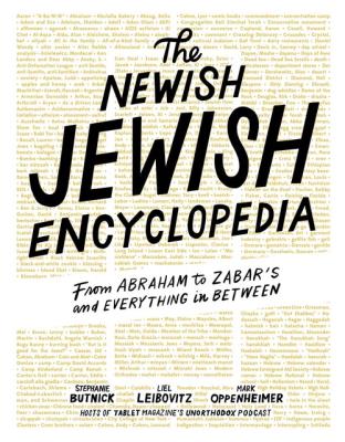 The Newish Jewish Encyclopedia. Autor: Butnick Stephanie, Leibovitz Liel, Oppenheimer Mark. SmakLiter.pl Okładka książki The Newish Jewish Encyclopedia
