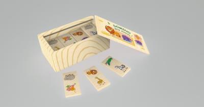Opakowanie TOP BRIGHT Domino drewniane - Zwierzęta dzikie