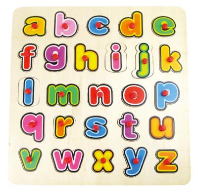 Opakowanie TOP BRIGHT Puzzle drewniane z pinezkami - Litery małe