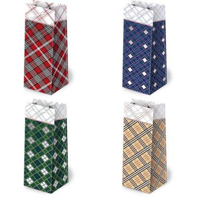 Opakowanie TOREBKI OZDOBNE AL-2 SET 37 SZKOCKIE KRATY 10 SZTUK