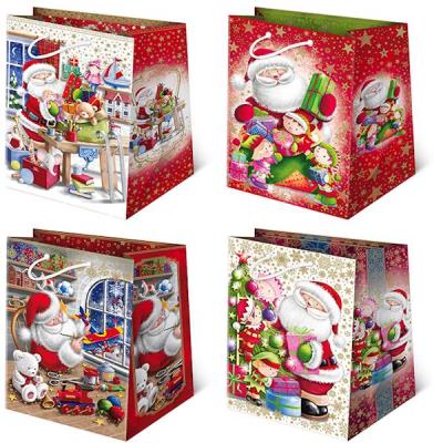 Opakowanie TOREBKI OZDOBNE T-4L SET S-25 MIKOŁAJE BIAŁE 10 SZTUK