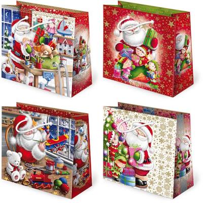 Opakowanie TOREBKI OZDOBNE T-5L SET S-25 MIKOŁAJE BIAŁE 10 SZTUK