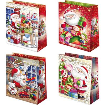 Opakowanie TOREBKI OZDOBNE T-7L SET S-25 MIKOŁAJE BIAŁE 10 SZTUK