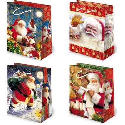 Opakowanie TOREBKI OZDOBNE T-8L SET S-7 MIKOŁAJ KLASYCZNY 10 SZTUK