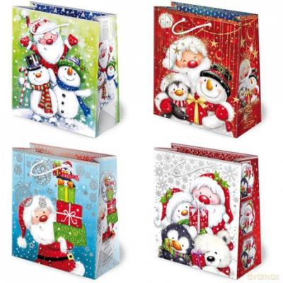 Opakowanie TOREBKI OZDOBNE T-8L SET S-8 MIKOŁAJ MALOWANY 10 SZTUK