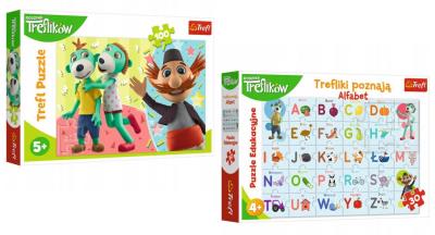 Opakowanie Trefliki Alfabet + puzzle 100 el