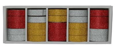 Opakowanie Washi Tape Glitter mix (25szt) NARCISSUS