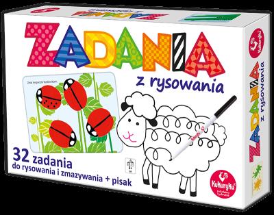 ZADANIA Z RYSOWANIA. Wydawca: Kukuryku. SmakLiter.pl Opakowanie ZADANIA Z RYSOWANIA