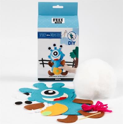 Opakowanie Zestaw filcowy potworek - Spikey niebieski