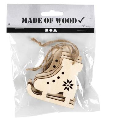 Opakowanie Zestaw ozdób świątecznych Łyżwy 4szt