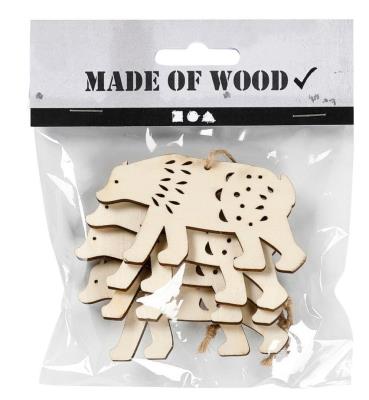 Opakowanie Zestaw ozdób świątecznych Niedźwiedź polarny 4szt