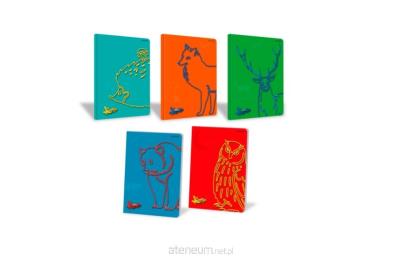 Opakowanie Zeszyt A5/16K linia podw.kol. Fauna (20szt)